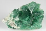 Green, Fluorescent, Cubic Fluorite Crystals - Madagascar #183873-2